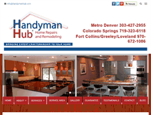 Tablet Screenshot of handymanhub.com